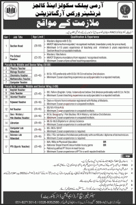 army Public School & College FWO Jobs 2023