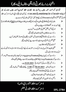 Dengue Staff (Daily Wages) District Health Officer Jobs 2023