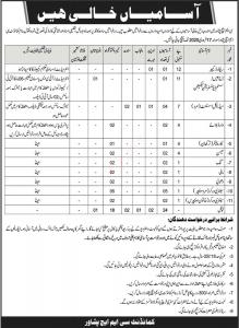 CMH Peshawar Jobs 10th February 2020 Advertisement