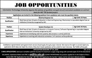 Jobs In Information Technology University