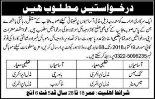 Jobs In Lahore Cantonment Board
