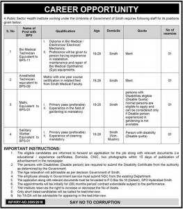 Jobs In Public Sector Health Institute