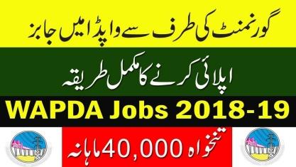 Jobs In Water And Power Development Authority - WAPDA Jobs 2019