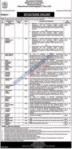 Ministry of Law & Justice Islamabad Jobs 2020