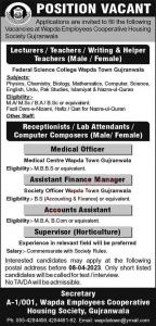 Wapda Employees Cooperative Housing Society Jobs 2023